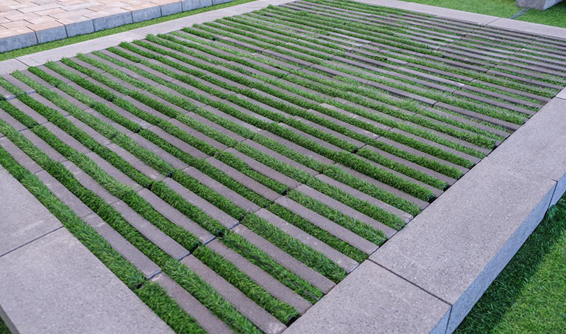 泉工机械植草砖助力市政建设